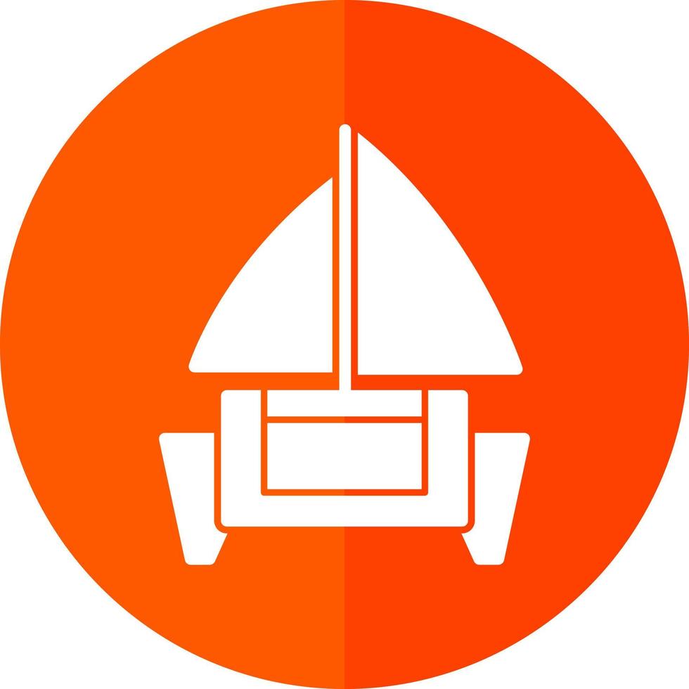 Catamaran Vector Icon Design