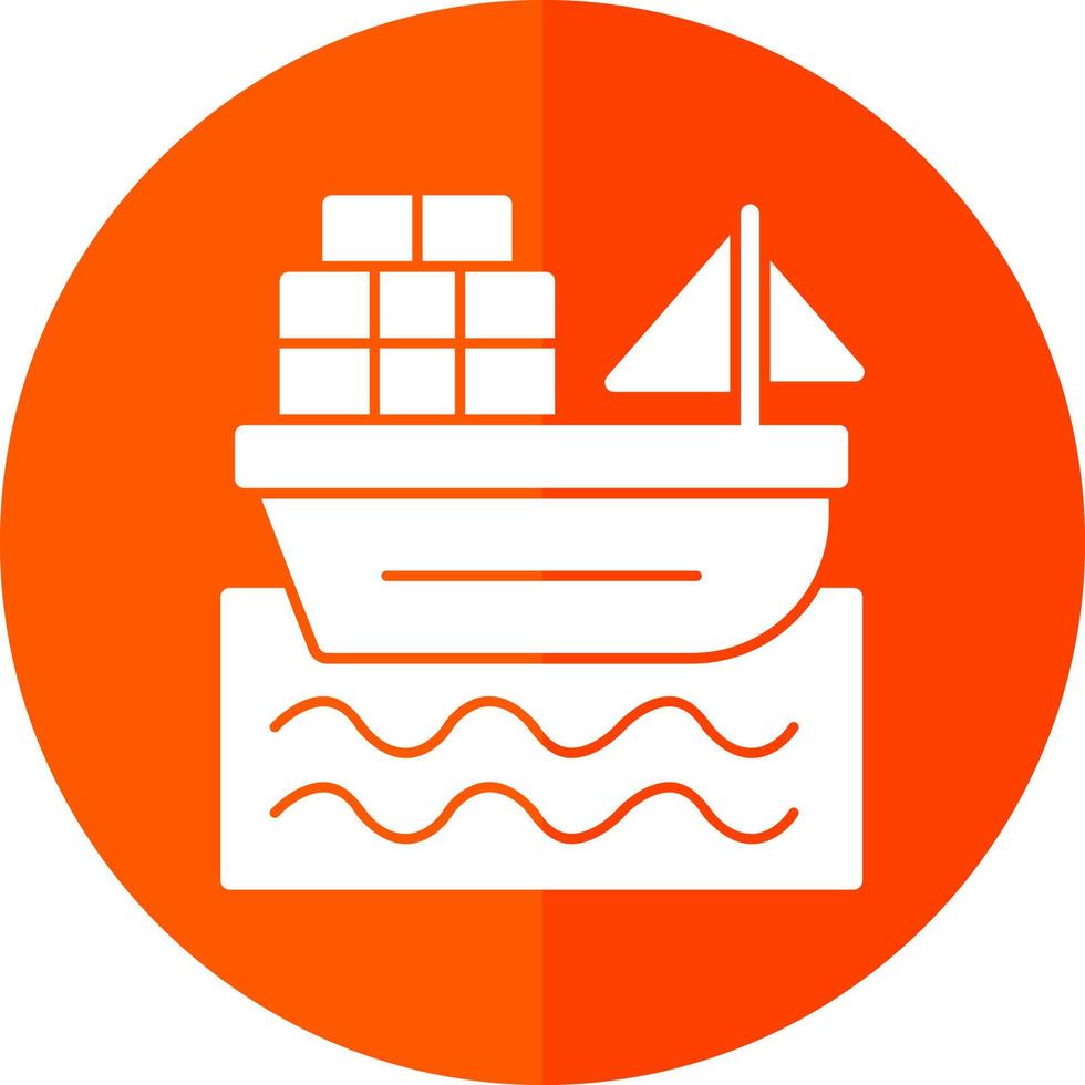 diseño de icono de vector de barco de carga