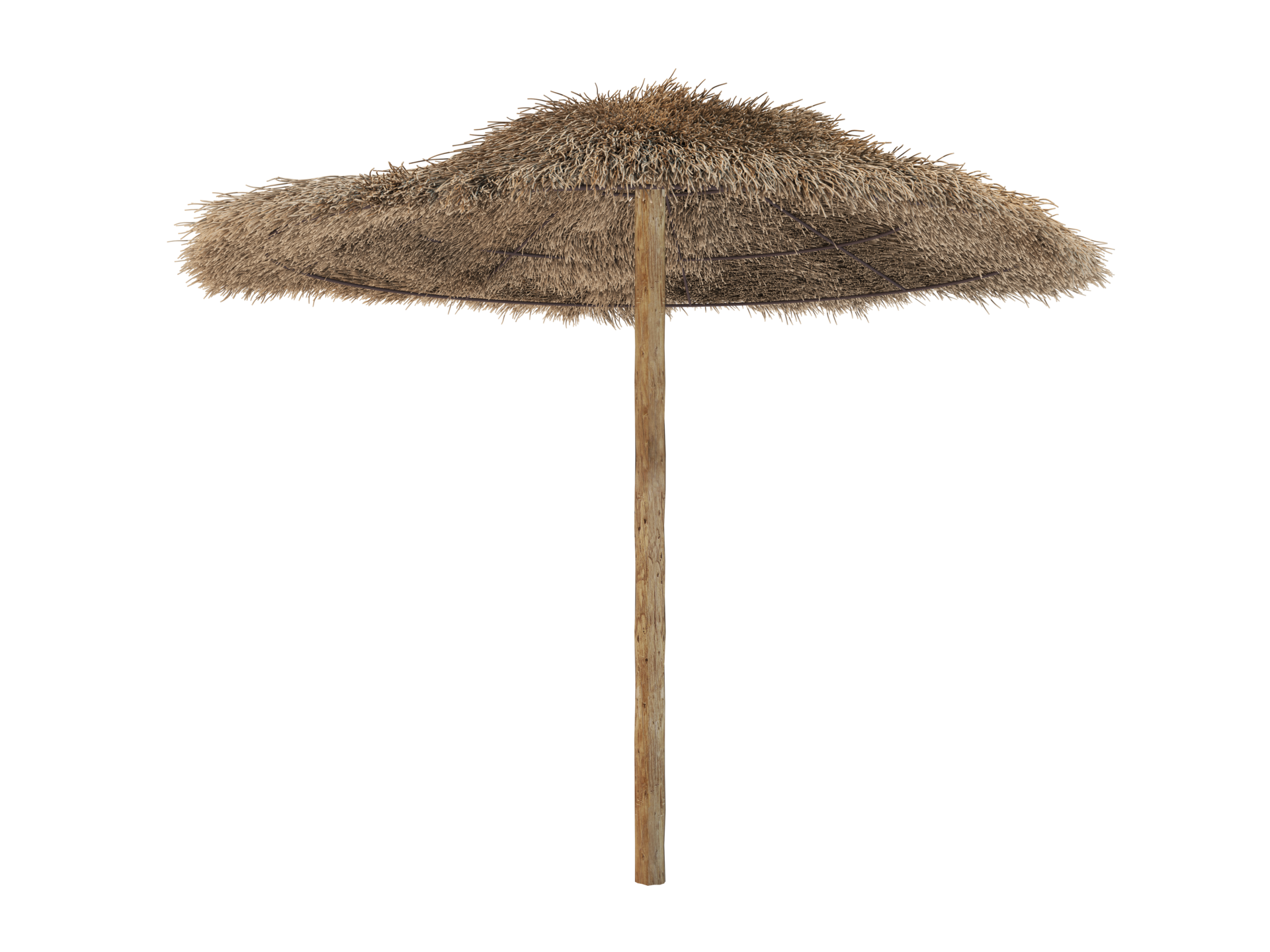 Isolated tropical umbrella made of straw 21081974 PNG