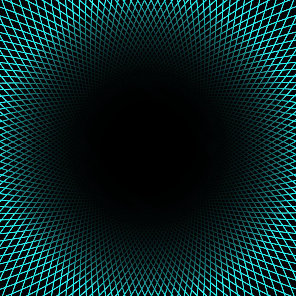 Cyan big black hole spirograph vector art