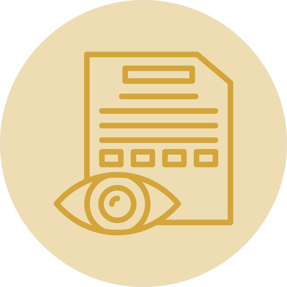 Eye Test Vector Icon Design