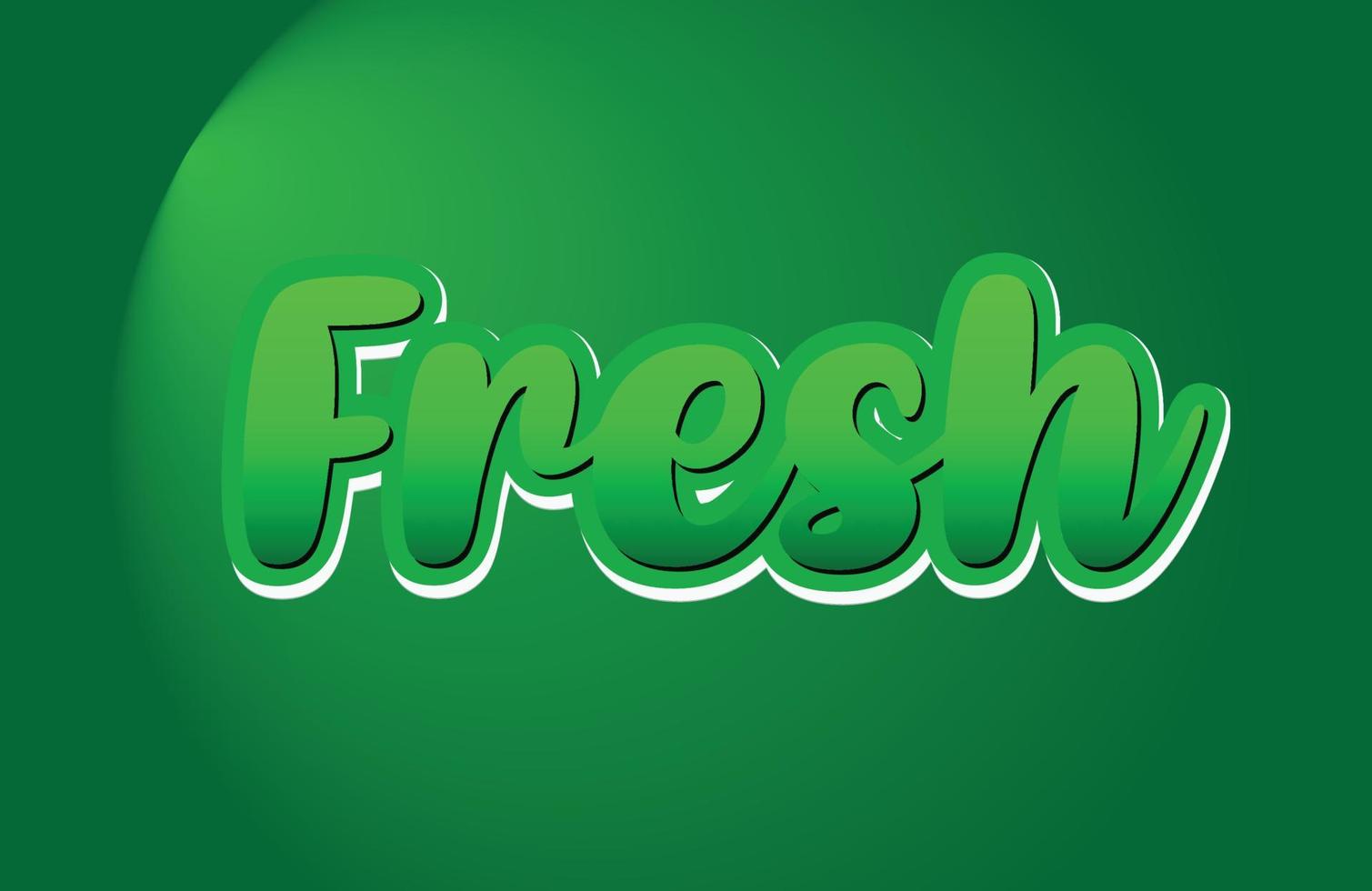 FRESH EPS TEXT EFFECT STYLE vector