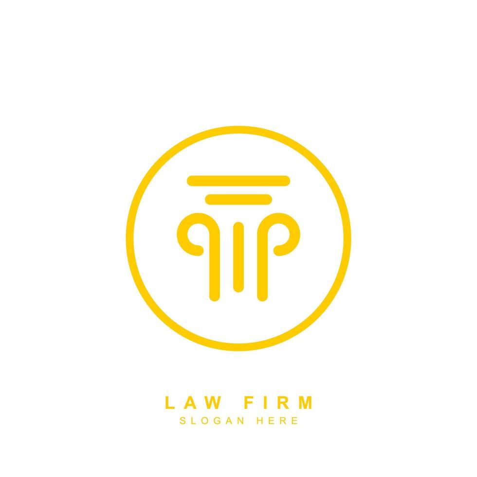 Law Firm Logo Design Template vector