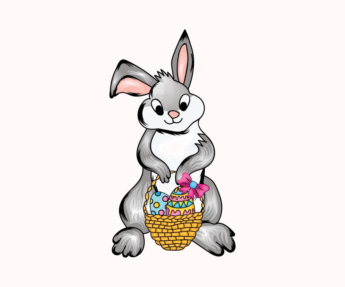 Easter bunny or rabbit Sublimation design Graphic vectors