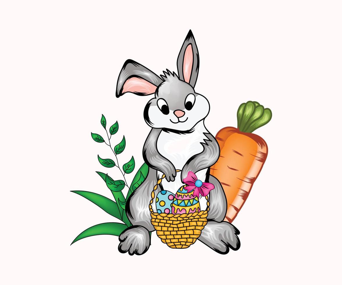 Easter bunny or rabbit Sublimation design Graphic vectors