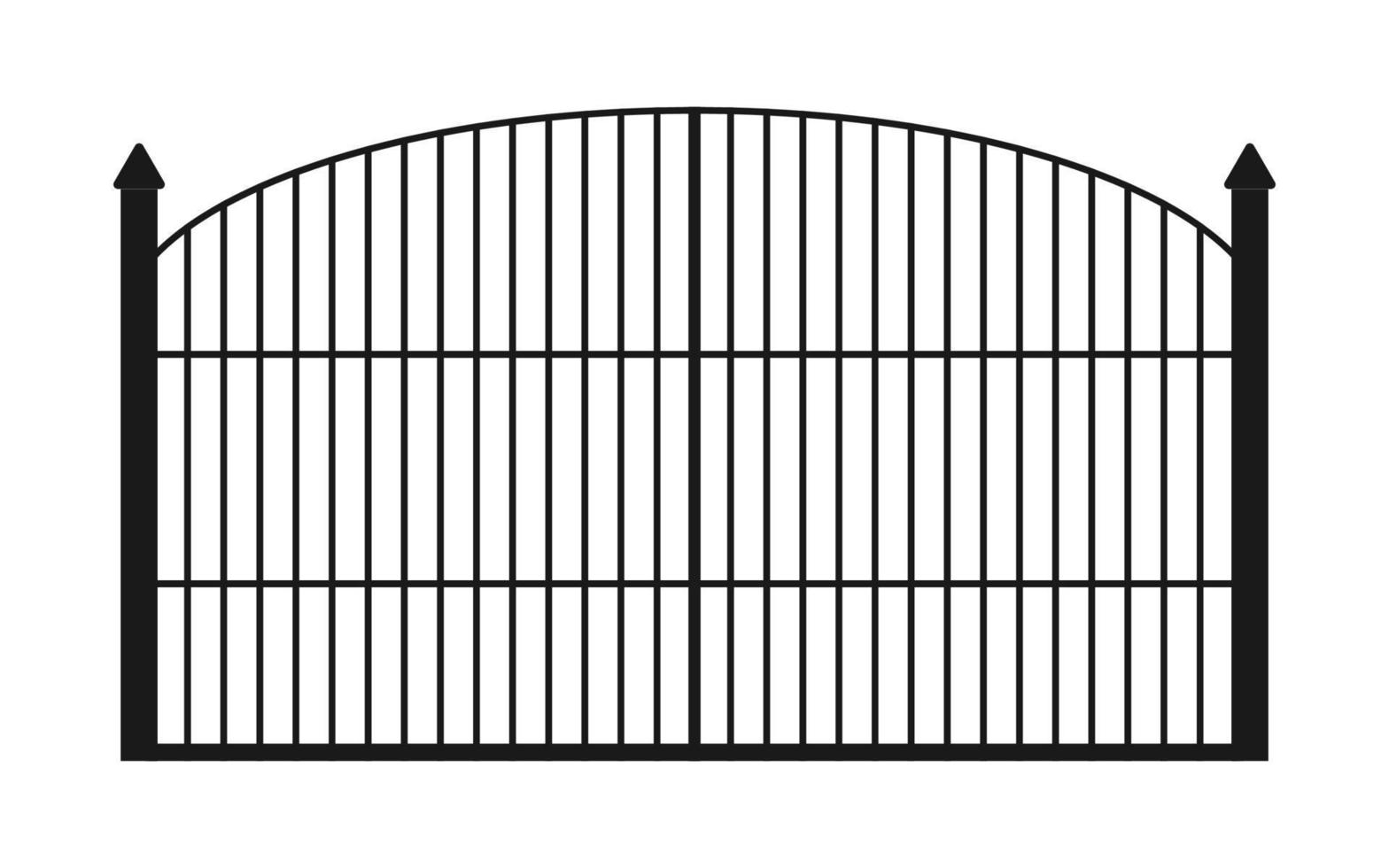 Flat style home fence vector icon for background needs. vector illustration