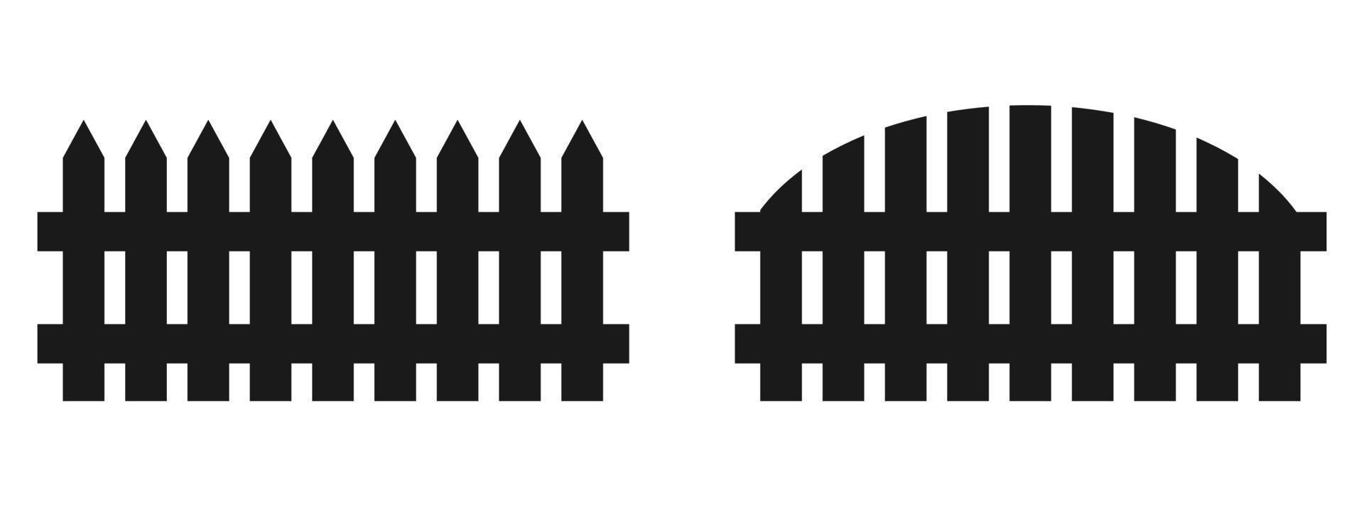 Flat style home fence vector icon for background needs. vector illustration