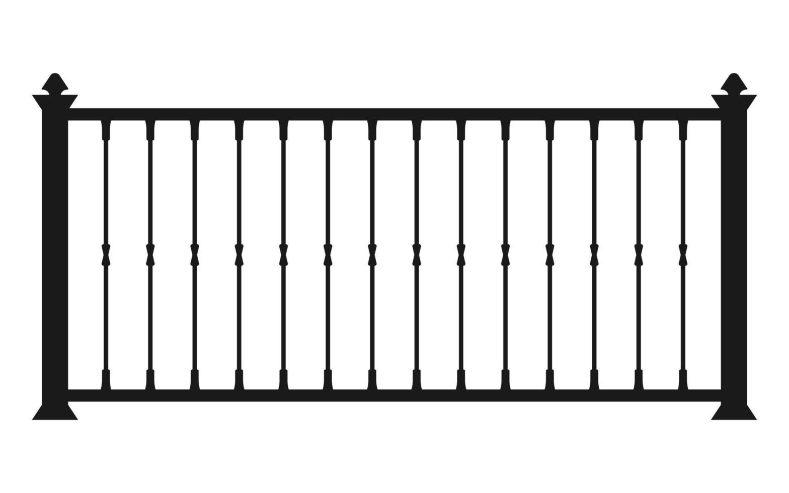 Flat style home fence vector icon for background needs. vector illustration