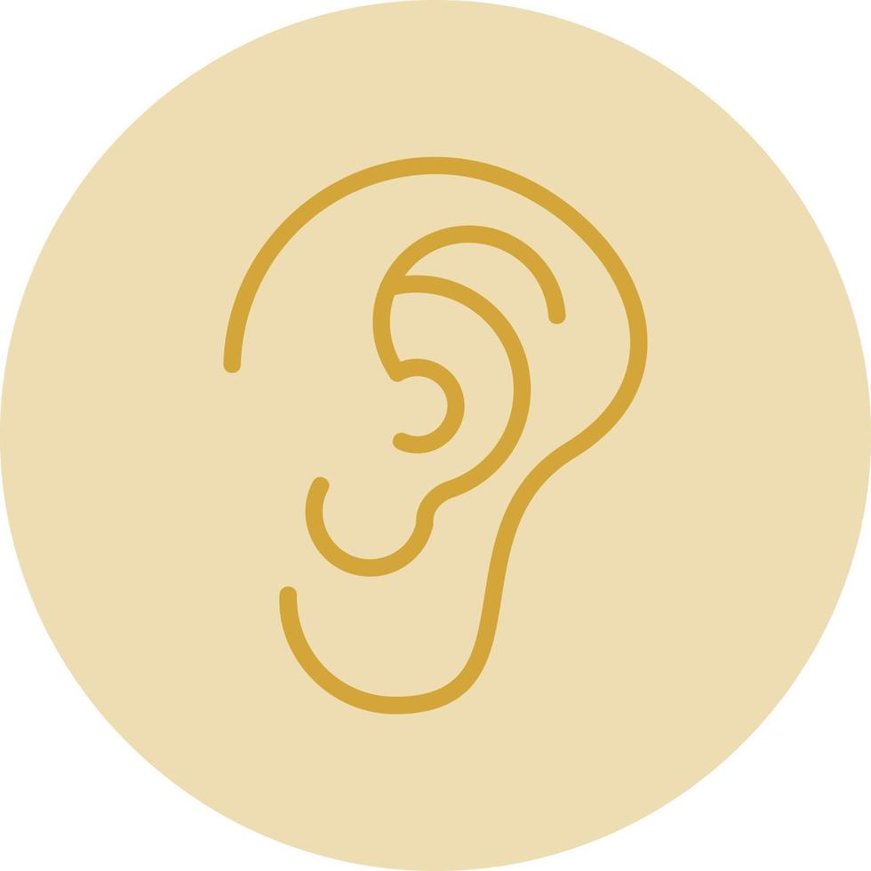 Ear Vector Icon Design