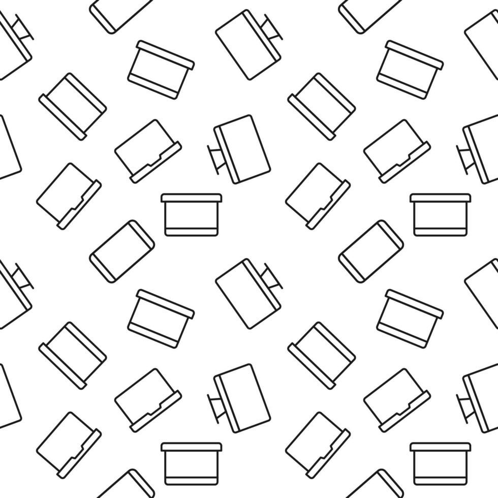 Seamless pattern of phone, computer, laptop. Perfect for wallpapers, covers, backgrounds, fabric, textile vector