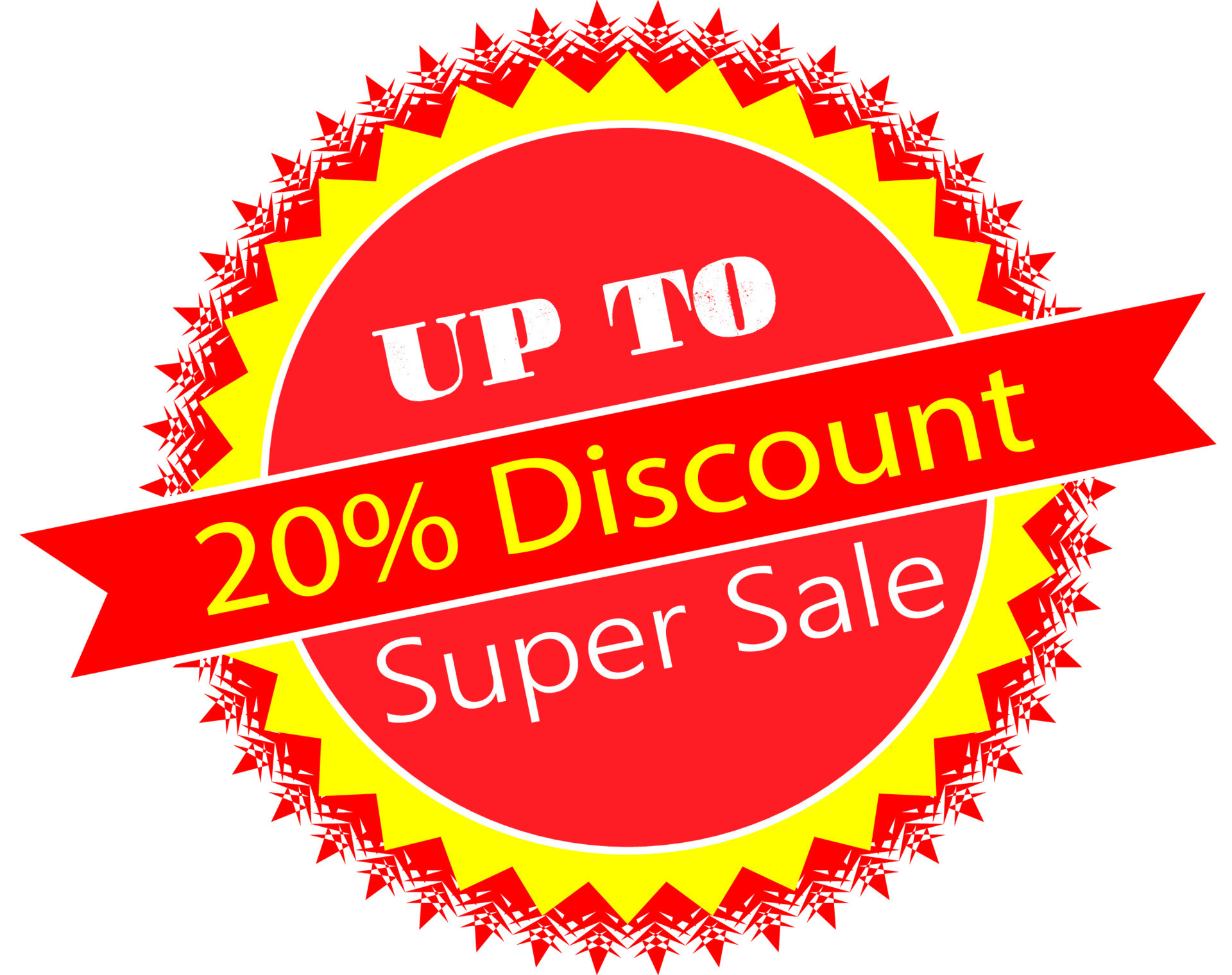20 Percent Discount sale banner Special offer limited time Offer Button