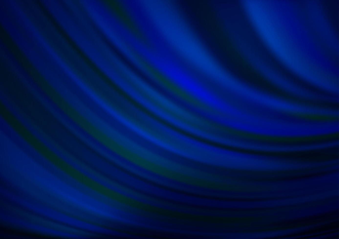 Dark BLUE vector background with curved circles.