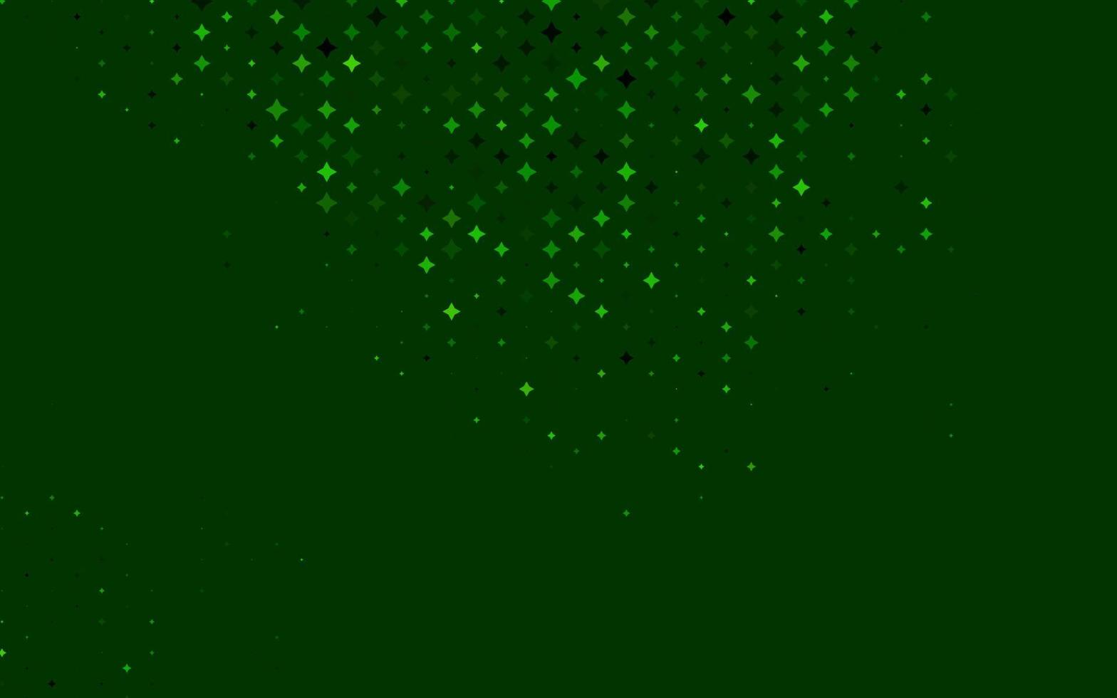 Light Green vector texture with beautiful stars.