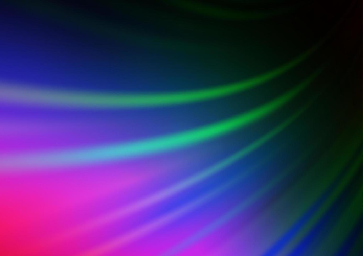 Dark Multicolor, Rainbow vector blurred background.