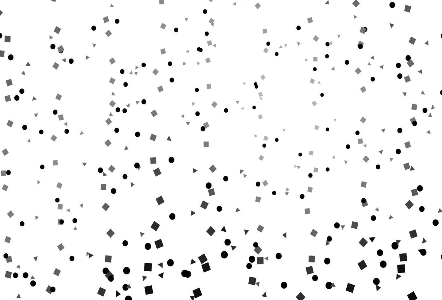 Light Silver, Gray vector template with crystals, circles, squares.