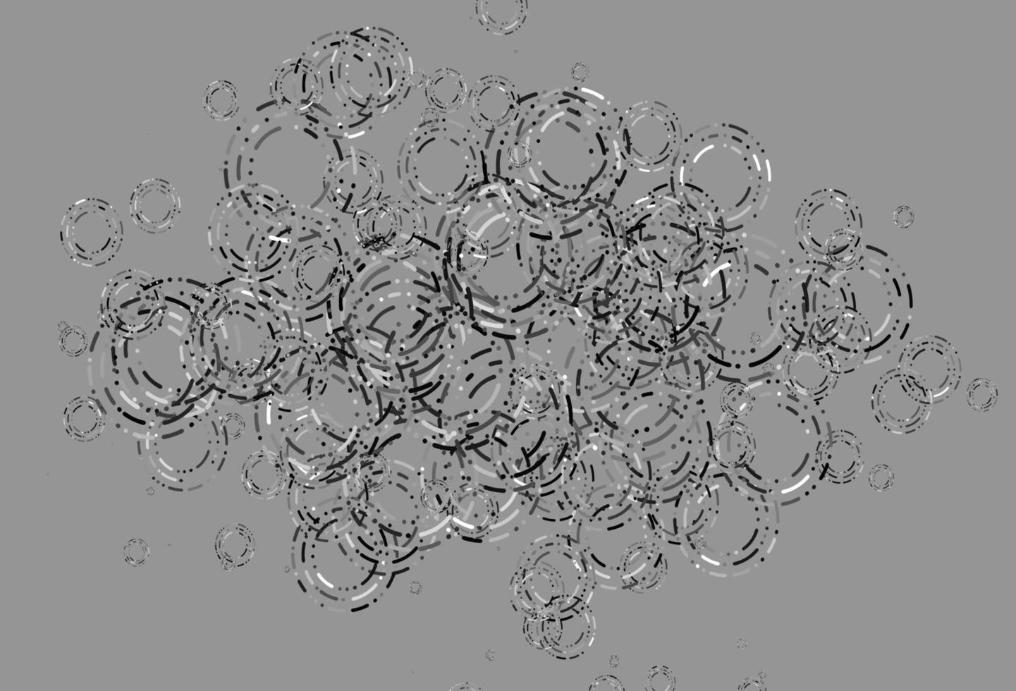 Light Silver, Gray vector pattern with spheres.