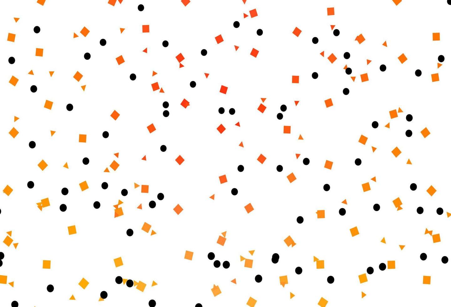 Light Yellow, Orange vector texture in poly style with circles, cubes.