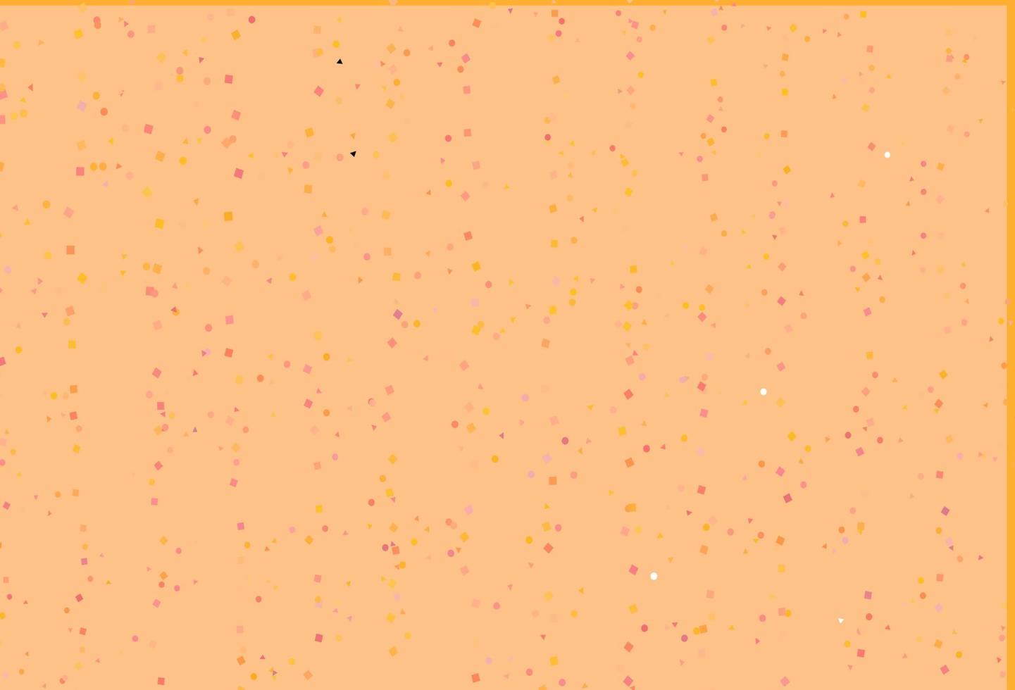Light Yellow, Orange vector pattern in polygonal style with circles.