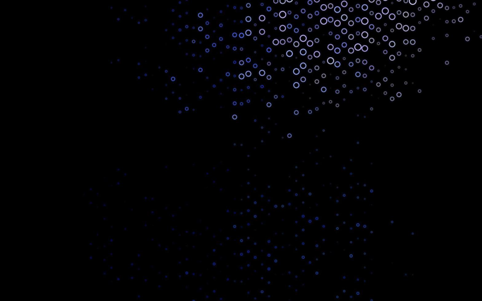 Dark BLUE vector cover with spots.