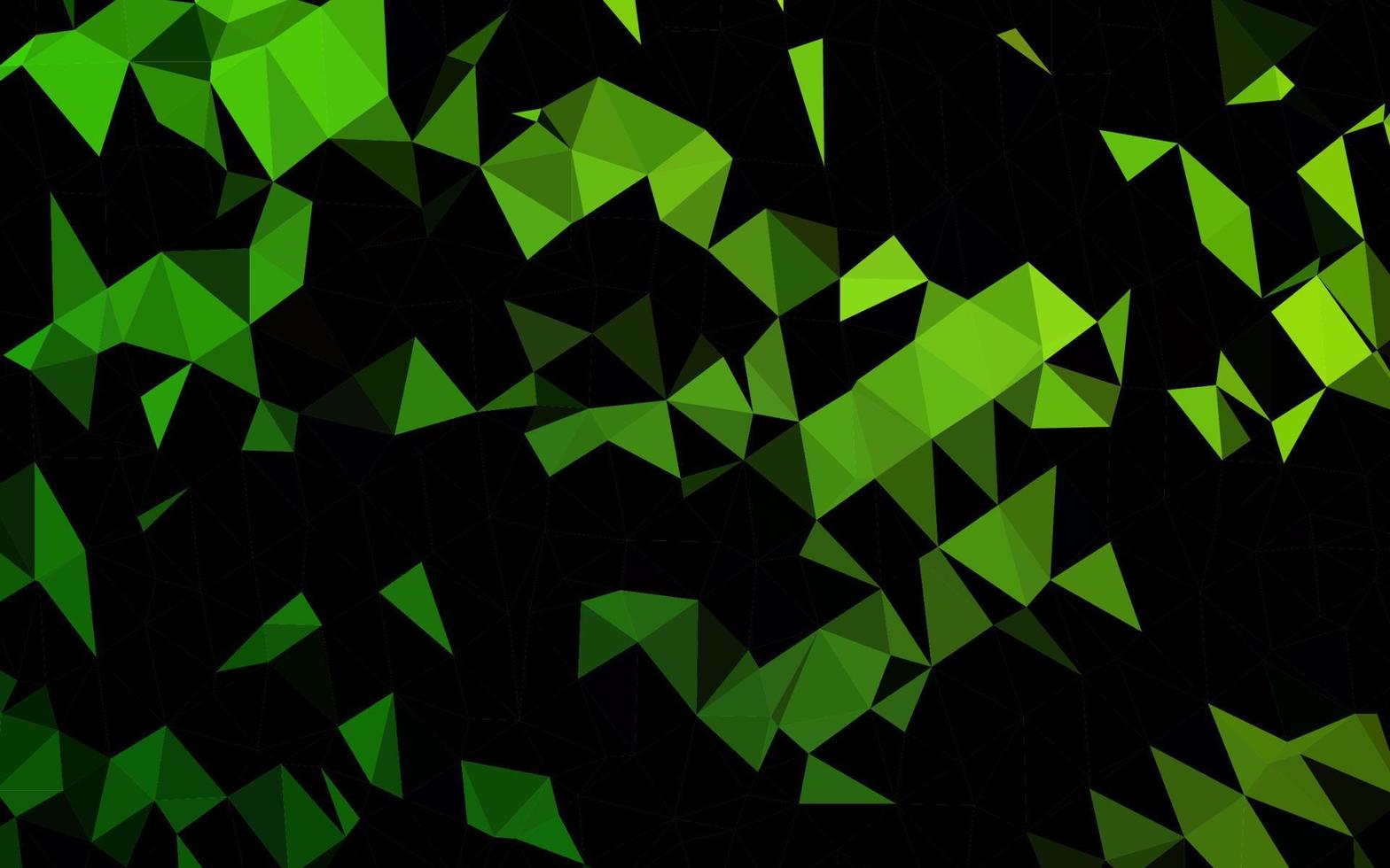 Light Green vector polygon abstract layout.