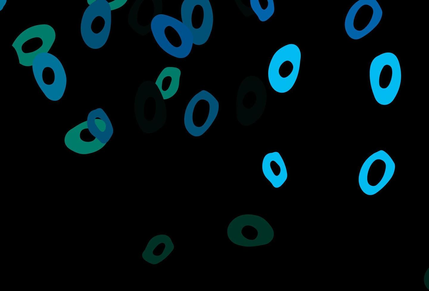 Dark Blue, Green vector background with bubbles.