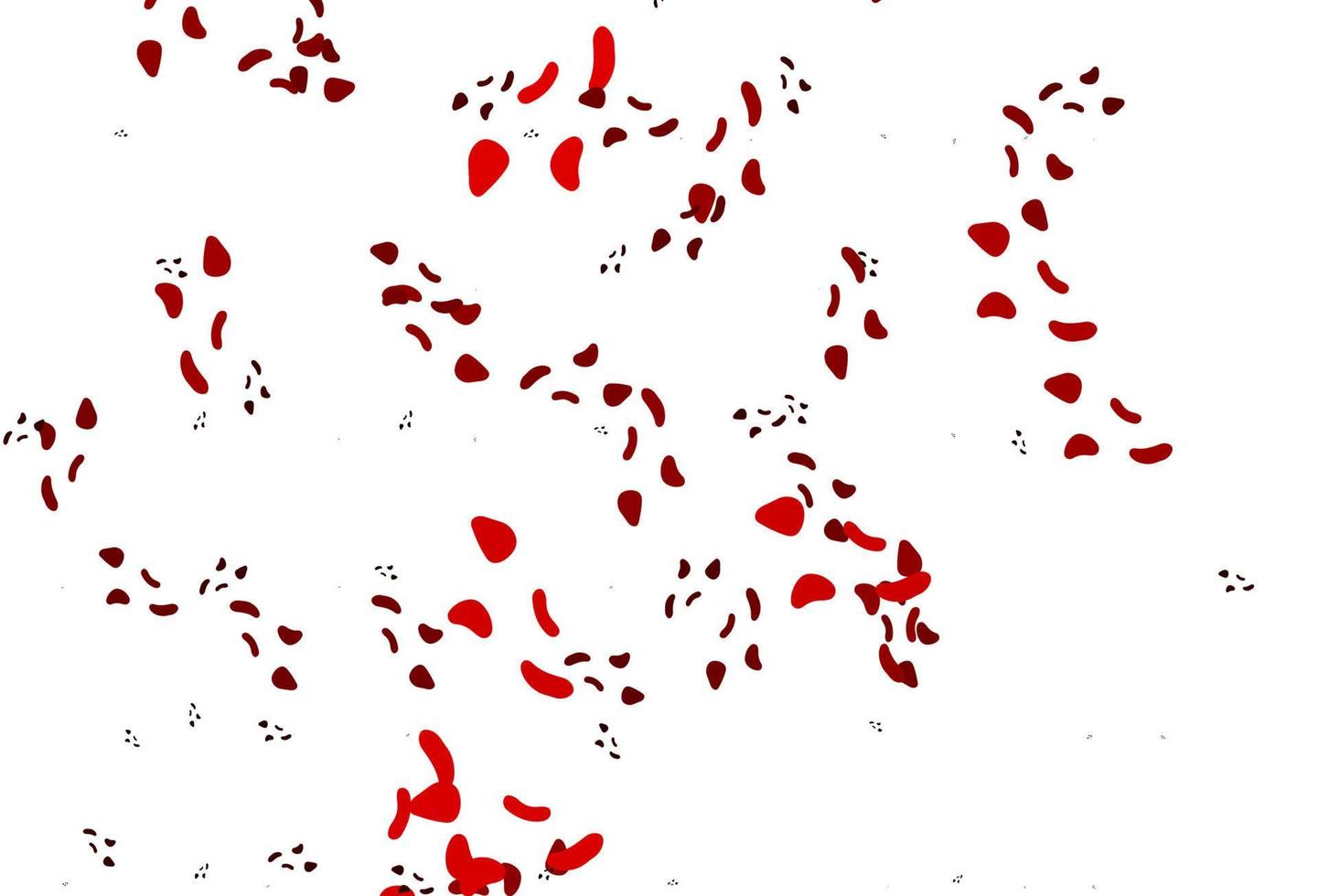 Light Red vector background with abstract forms.