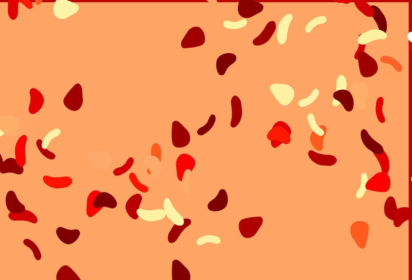 plantilla de vector rojo claro con formas de memphis.