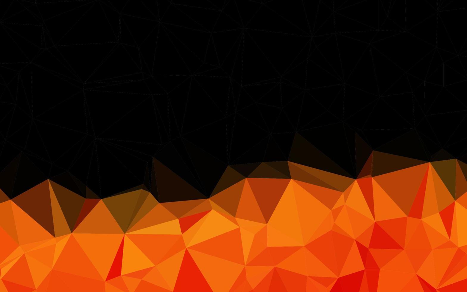 Light Orange vector abstract polygonal cover.