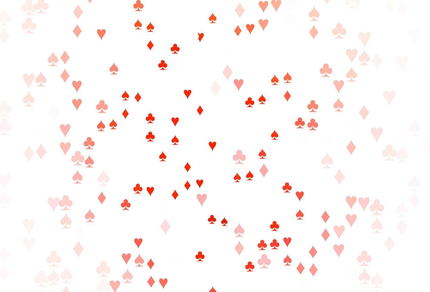 Light Red vector cover with symbols of gamble.