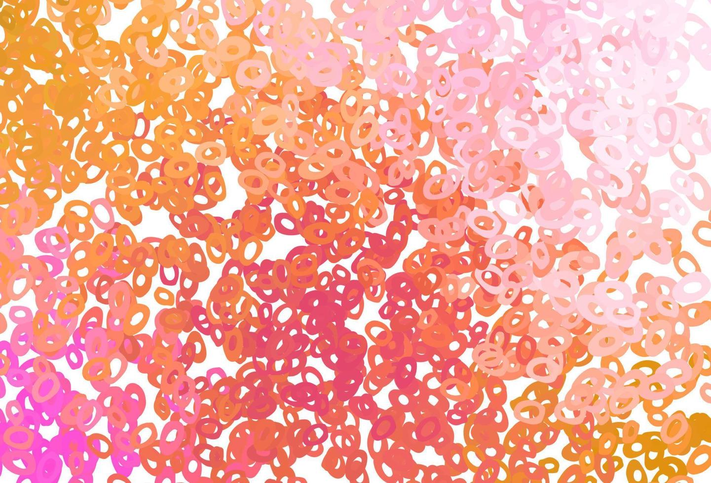 Light Red, Yellow vector cover with spots.