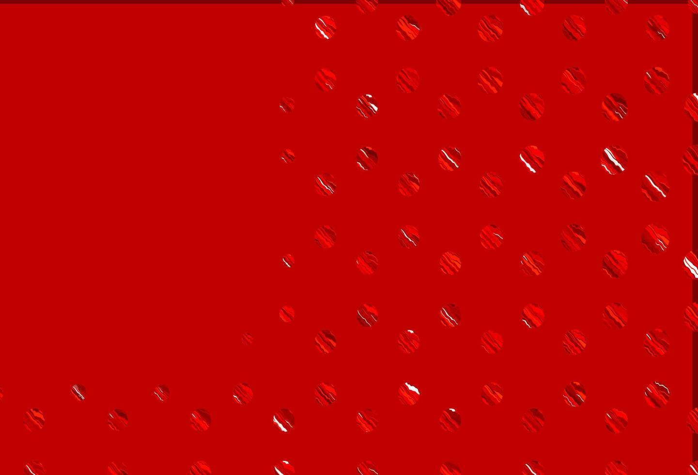 Light red vector background with bubbles.