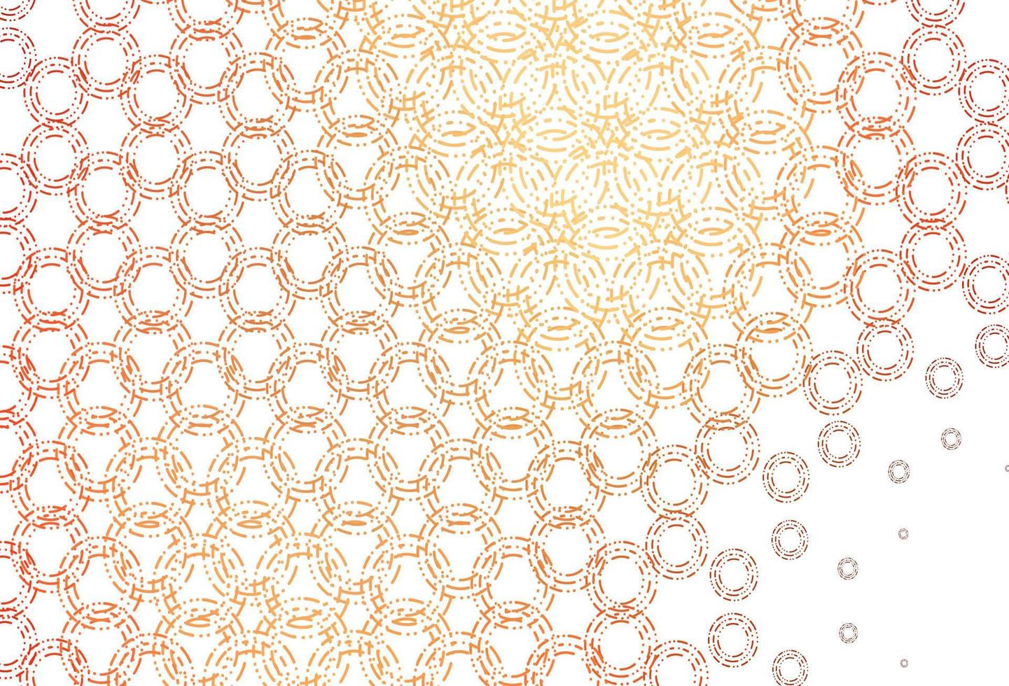 Light red, yellow vector pattern with spheres.