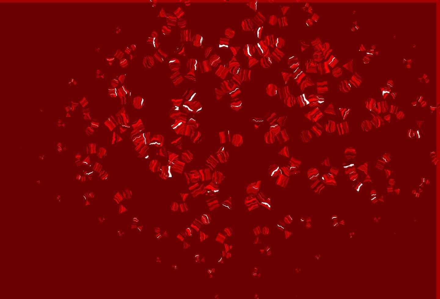 Light Red vector pattern in polygonal style with circles.
