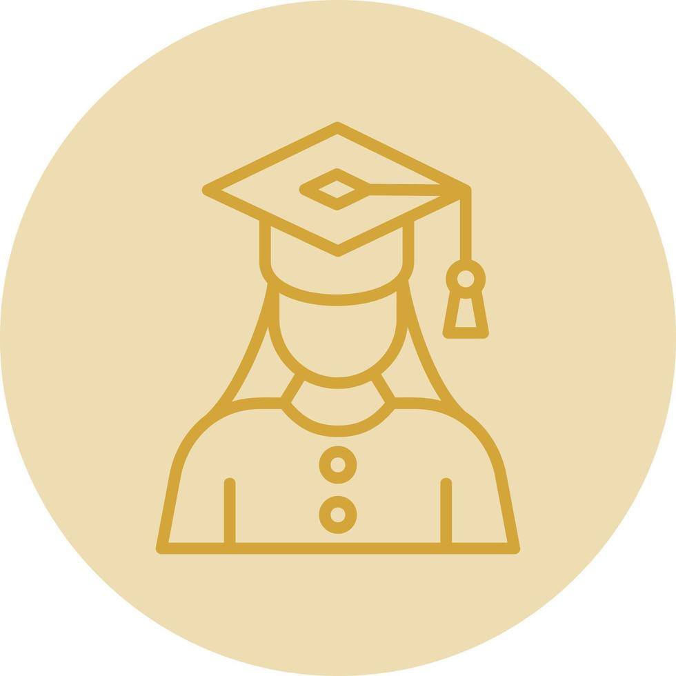 Graduate Woman Vector Icon Design