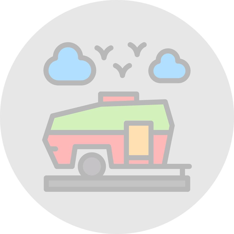 Caravan Vector Icon Design