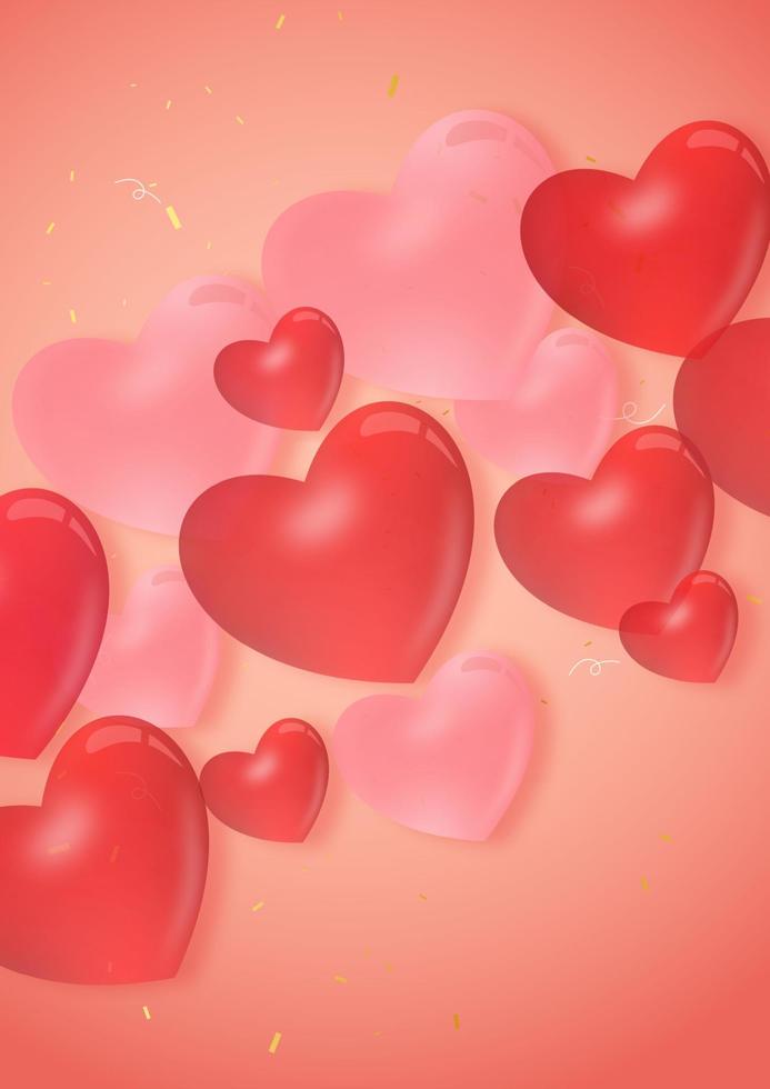 heart balloon valentine vector