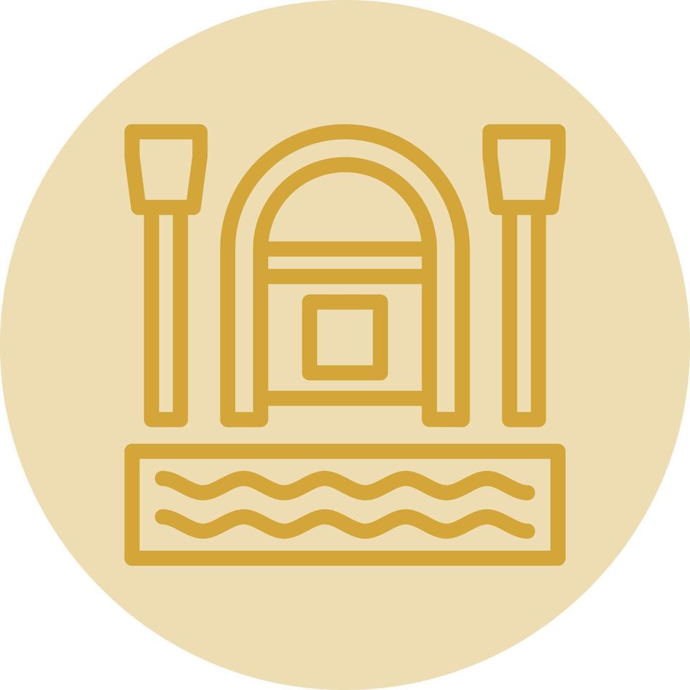Rafting Vector Icon Design