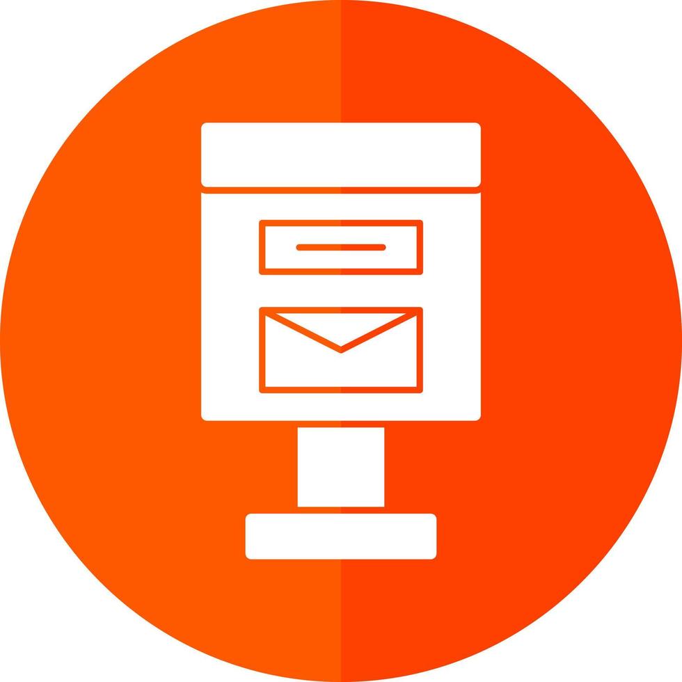 Postbox Vector Icon Design