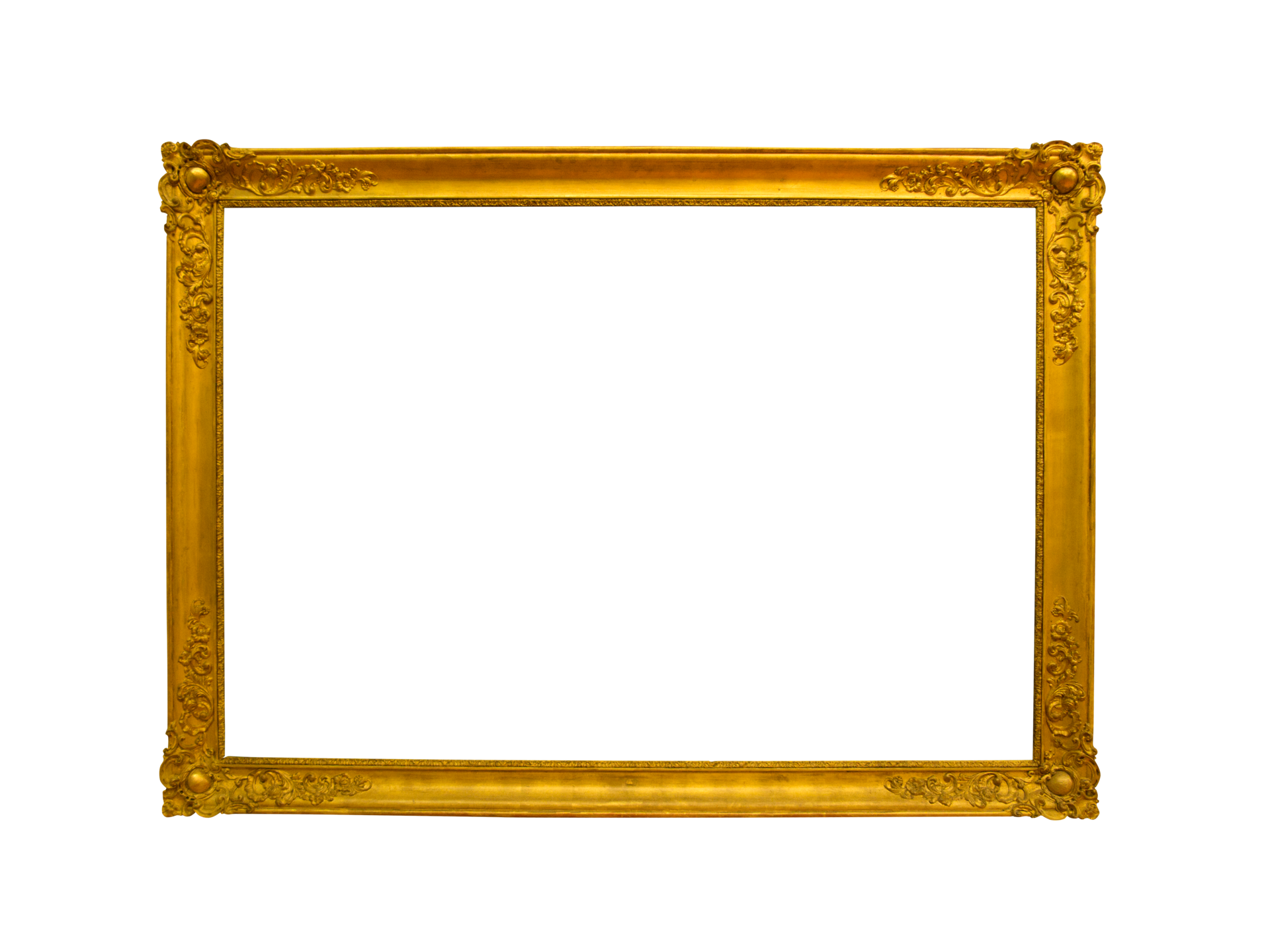 Decorative gold vintage frame for photo and painting 21084786 PNG