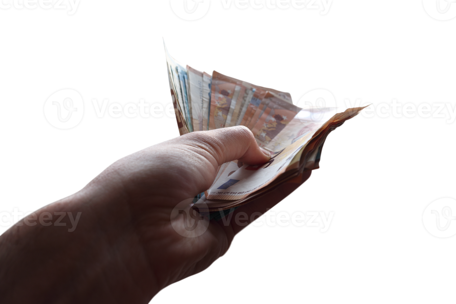 Hand hält etwas Geld Banknoten, Konzept von wirtschaftlich Reichtum und Erfolg png