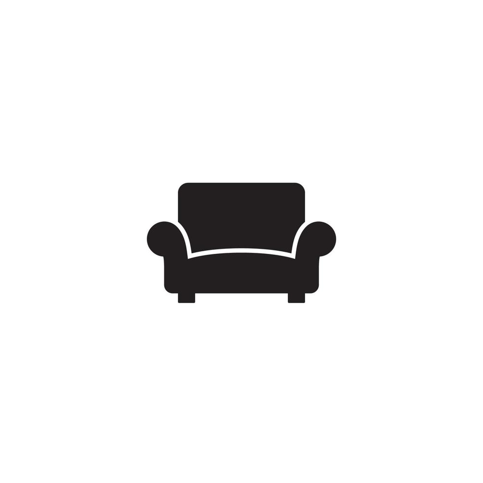 a simple Couch logo or icon design vector