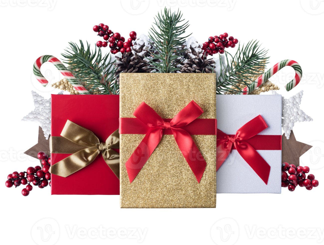 Free Set of christmas gifts ready for xmas eve 21084912 PNG with ...