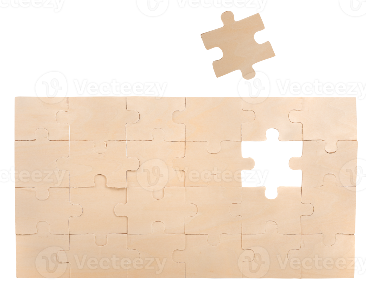 Puzzle wall with missing piece. concept teamwork, partnership, integration png