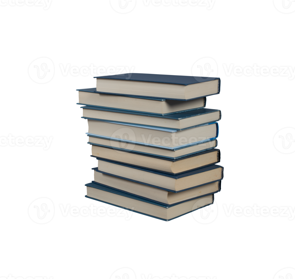Pile of stacked books. concept of culture and knowledge png