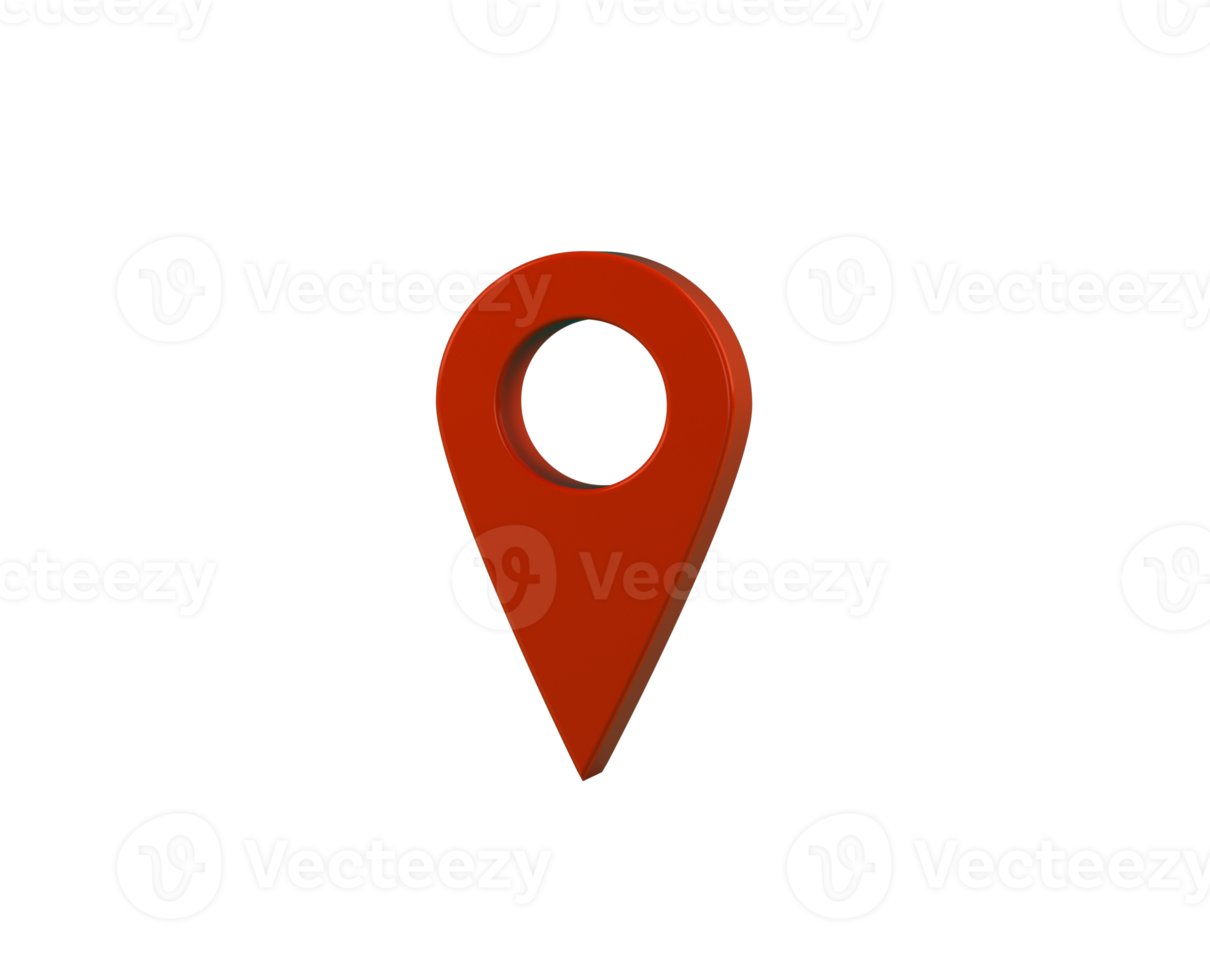 Red gps pointer symbol. satellite navigator for driver png