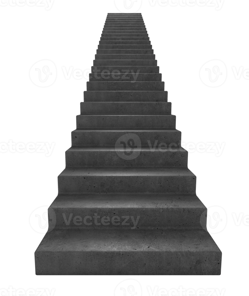 Image of stairs concept of career advancement and growth. 3d rendering png