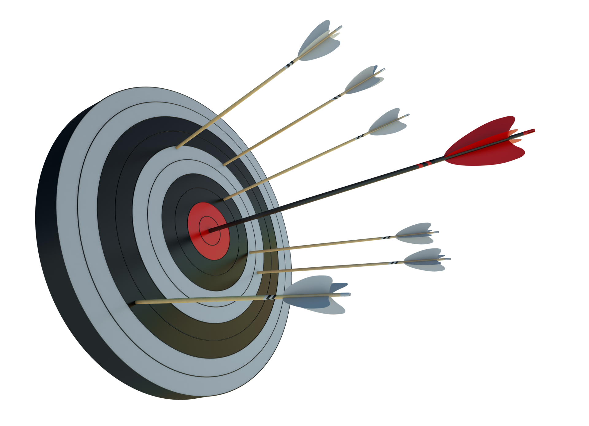Target to hit, concept of aim for business success. 3d render 21084989 PNG