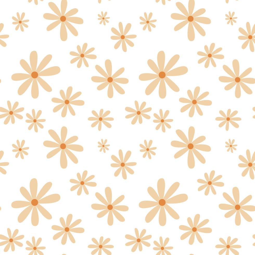 white flower pattern, white floral pattern on white background. vector