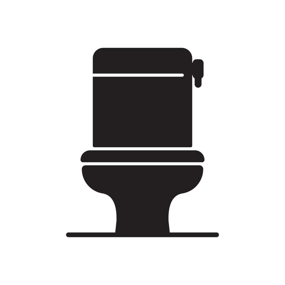 Toilet bowl, WC sign, restroom sign icon isolated. vector