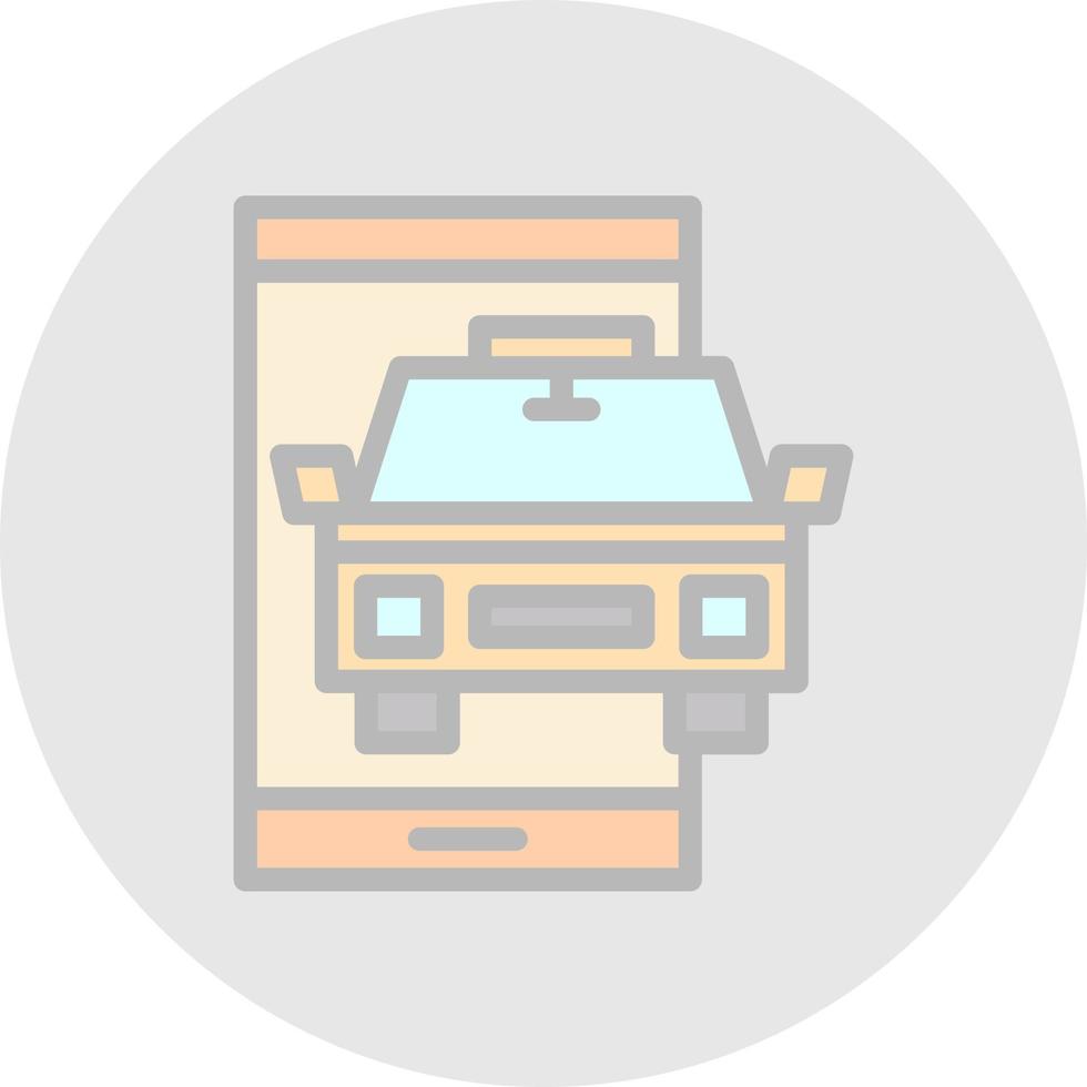 Taxi Vector Icon Design